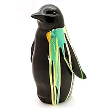 Arte Moderno – Fibra de vidrio escultura – Pico – pintadas las pingüino – Martin Klein