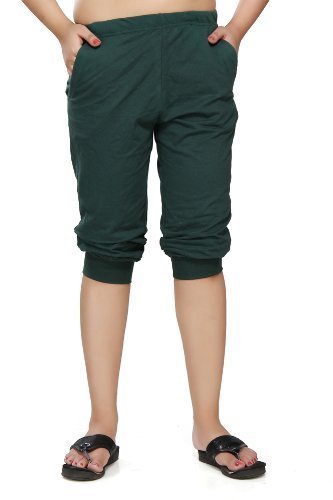 clifton women's comfort capri - bottle green