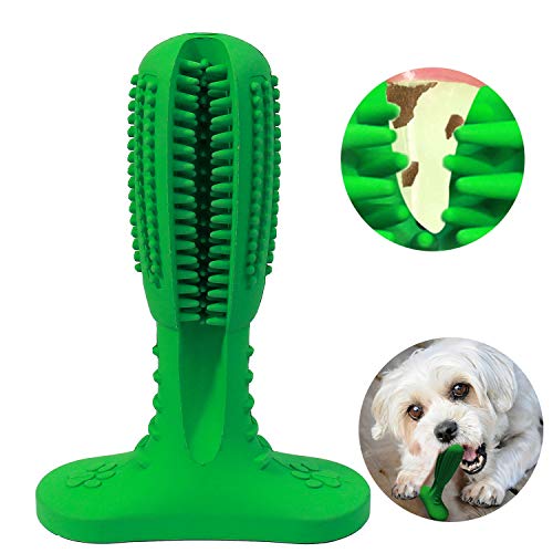 BAMOMBY Dog Toothbrush Stick Brushing Stick - Dog Toothbrush Dog Tooth Brush Brushing Stick for Dogs Pets Oral Care (Green)