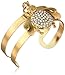 Amazon Collection Gold-Tone Crystal Bee Cuff Bracelet