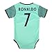World Cup Baby Cristiano Ronaldo #7 Portugal Soccer Jersey Baby Infant and Toddler Onesie Romper Premium Quality