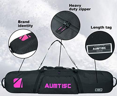 AUMTISC Snowboard-Bag Board-Bags for Travel Bags with Storage Compartments Available Length in 61" 65" 3 AUMTISC Snowboard-Bag Board-Bags for Travel Bags with Storage Compartments Available Length in 61" 65"