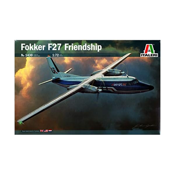 Italeri 1430 - 1:72 Fokker F-27-400 "Friendship", Modellbau, Bausatz, Standmodellbau, Basteln, Hobby, Kleben, Plastikbausatz