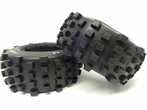 1/5 Rovan Rear Truck Knobby Tires (2) 195x80 Fits HPI Baja 5T 5SC King Motor