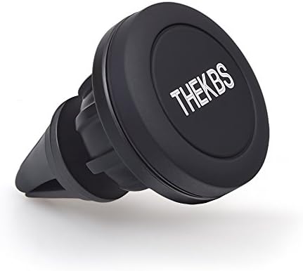 Air Vent Phone Holder, THEKBS Universal Magnetic Phone Car Mount 360 Rotation Cell Phone GPS Holder for iPhone Samsung HTC and Mini Tablets(Black)