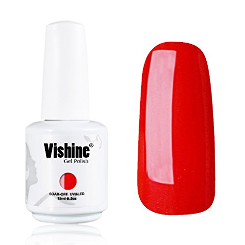 Vishine Gelpolish Lacquer Shiny Color Soak Off UV LED Gel Nail Polish Professional Manicure Bright Red(1535) Vishine Gelpolish Lacquer Shiny Color Soak Off UV LED Gel Nail Polish Professional Manicure Bright Red(1535)