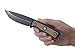 CRKT Ruger Powder-Keg Fixed Blade Knife with Sheath Hunting and Outdoor Knife, Black Drop Point Blade, Textured Rubber Handle Scales, Leather Sheath R1401K