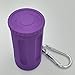 Honoro Portable Ashtray with Lid for Outdoor,ABS Smokeless Windproof Cigarettes Ashtray with Keychain,Purple