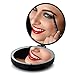Rejuvenate Care Compact Travel Makeup Mirror with Led Lights, Double Sided Folding Vanity Mirror,1X/10X Magnification