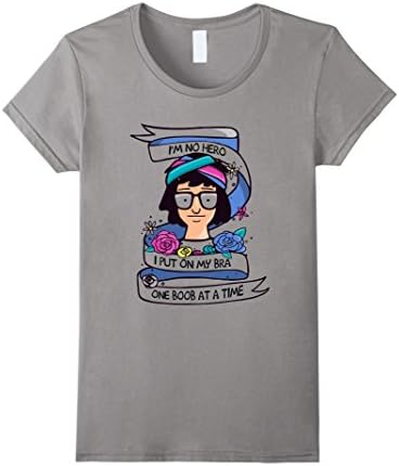 Women's Women's I'm No Hero I Put On My Bra One Boob at a Time Norma Large Slate
