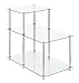 Convenience Concepts Designs2Go Classic Glass 3 Tier Step End Table, Glass