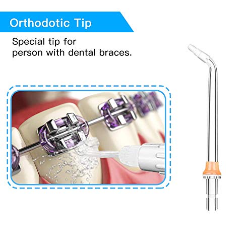 image for Replacement Professional 6 Dental Water Jet Nozzle Accessories, 2 Jet 