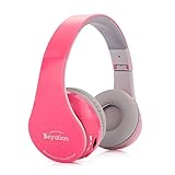 Beyution bt513 Wireless Built in Mic Bluetooth Headphone - Retail Package - Pink