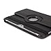 Perfect Technology(TM)360 Rotating Case Cover PU Folio Leather Stand Case For Samsung Galaxy Tab 2 10.1 P5100 P7510 Auto Sleep/Wake Tablet With Screen Protector and Stylus(black)