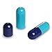 CapsulCN. Empty Gel Caps Empty Gelatin Capsules, 1000 pcs, Size 0, Dark blue and blue , Separated