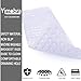 Yimobra Original Bath Tub and Shower Mat Extra Long 16 x 40 Inch, Non-Slip with Drain Holes, Suction Cups, Phthalate Free, Latex and Machine Washable Large Materials, Bathroom Mats Clear Purple