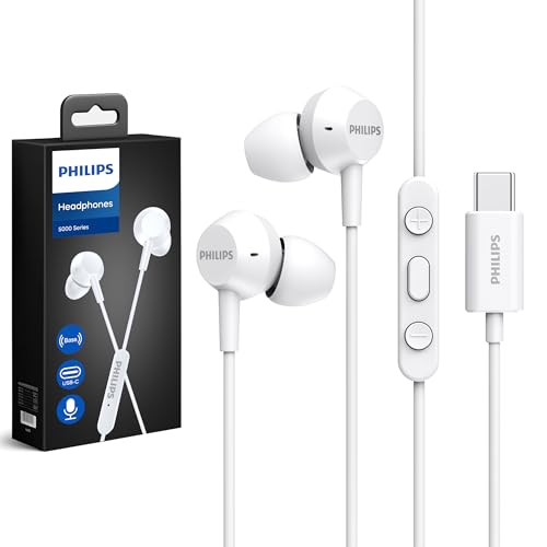 Philips USB C Wired Earbuds with Microphone