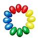 Kabi 12Pcs Plastic Egg Shakers Set Percussion Musical Egg Maracas Child Kids Toys