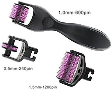 Frdxotion 3-IN-1 Women Facial Body Skin Massage Roller Tool Golden Black (BLACK)