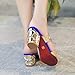 ℱLOVESOOℱ Women Rhinestone High Chunky Heels Open Toe Prom Wedding Party Beach Dress Slide Sandal Slipper Slip On Stiletto Dark Bluethumb 3