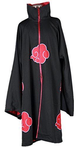 Love Anime Ninja Shinobi Cosplay Costume-Akatsuki Uchiha Itachi Cloak 2nd