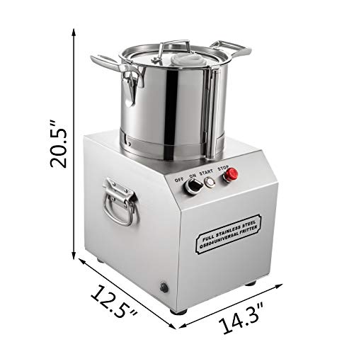 VBENLEM 110V Commercial Food Processor 4L Capacity 550W Electric Food