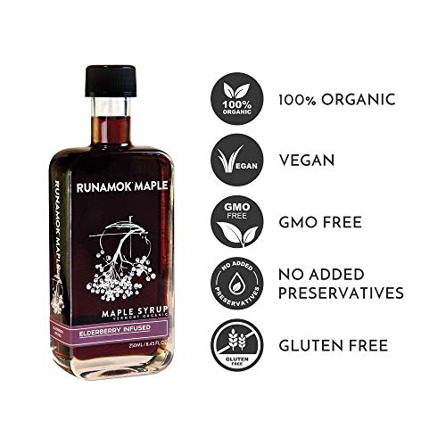 Runamok Maple Elderberry Infused Maple Syrup Authentic & Real Vermont