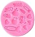 Longzang F0486 Baby Shower Fondant Silicone Sugar Craft Mold, Mini