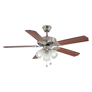 Hampton Bay Brookhurst 52 In. Indoor Brushed Nickel ...