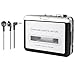 Portable Cassette Player Tape to MP3 CD Converter, Microcassette Recorder Convert Cassettes to MP3/CD with USB Cable, Headphones and Software