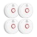 SITERWELL Smoke Detector, 10-Year Smoke Alarm with Photoelectric Sensor and Low Battery Warning, Fire Alarm with Built-in Battery and Fault Warning for Bedroom and House, UL Listed, GS526A, 8 Packs