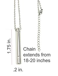 Colección Katie por Urnseller Minimalista Cremation Keepsake Bar con cadena