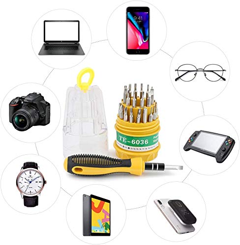 Schraubendreher Set Feinmechaniker Werkzeug 31 in 1 Magnetische Präzisions Schraubenzieher Reparatur-Set für Smartphones… – Bild 8