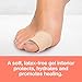 ZenToes Open Toe Tubes Gel Lined Fabric Sleeve Protectors to Prevent Corns, Calluses and Blisters While Softening and Soothing The Skin - 2 Pack of 6” Sleeves (Large)