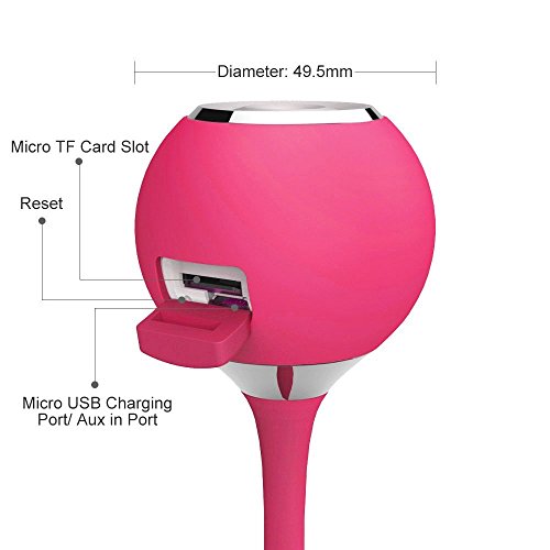 PINGKO Sport Speakers Ultra Portable Wireless Speaker for Outdoor Sports Travel Bicycle Cycling-Pink
