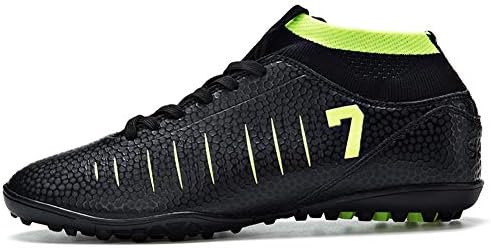 STEELEMENT Boy's Football Boots,Knitted Cover Ankle Football Shoes,Outdoor Professional Soccer Shoes,Competition/Training Sneaker -Soft Ground Comfortable Fit Flexible -Astroturf,Turf