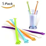 Smilyard Stir Sticks 5pcs/set Creative Help Me Coffee Drink Muddler Stirrer/Stirring Rod Juices Spoon Swizzle Stick Stirring Tools
