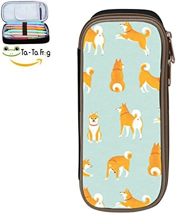 Akita Dog Pencil Case Big Capacity Pen Bag Makeup Pouch Durable Students Stationery With Double Zipper
