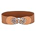 GRACE KARIN Women Plus Size Belts Wide Elastic Waistband Brown (Cl0413-5), X-Large