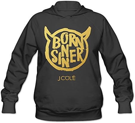 Duola Geek J Cole Born Sinners Women's Long Sleeve Sweater XL Black