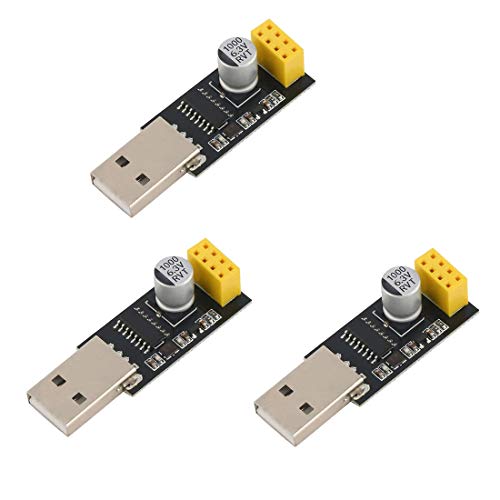 HiLetgo 3pcs USB to ESP8266 Serial WIFI Module WIFI Adapter Wireless Development Board CH340