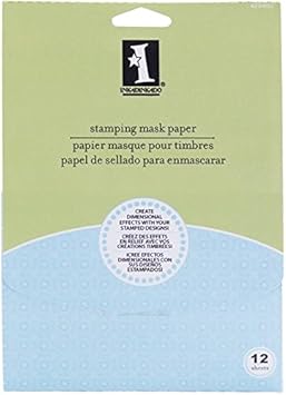 Unbekannt Inkadinkado Stempel-Abdeckpapier zum Positionieren von Stempeln, 12,7 x 17,8 cm, 12 Stück