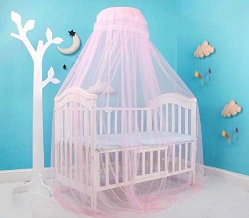 HGMart Baby Hanging Cradle Mosquito Net,Mosquito Guard Baby Crib Netting Tent Bedding with Special Court Door for Baby Kids Children's Room,Folding Tent Bedding,Pink