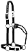 Weaver Leather 35-7375-BK Original Adjustable Nylon Halter with Chrome Plated Hardware, Black, 1″ Average Horsethumb 1