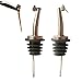 Axe Sickle 2 Pcs / 6 Pcs / 12 Pcs Food Grade Stainless Steel Flip-Top Bottle Pourer Spout Cork Stopper Dispenser Olive Oil Liquor Liquor Bottle Speed Pourers Flow Wine Beer Bartend Tool (12 per pack)