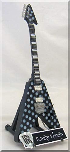 RANDY RHODES Miniature Guitar Polka Dots w/Guitar Pick