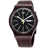 Swatch Men's Analogue Quartz Watch with Silicone Strap SUOC704