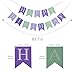 Glitter Mermaid Under The Sea Happy Birthday Banner Baby Girl Boy Birthday Party Decoration