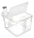 EVERIE Collapsible Hinged Sous Vide Container Lid Compatible with Breville ChefSteps Joule Sous Vide Cooker and 12,18,22 Quart Rubbermaid Container (Corner Mount)