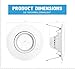 Parmida (4 Pack) 6 inch LED Adjustable Gimbal Downlight, Dimmable, 15W (120W Replacement), Rotatable Eyeball Retrofit Recessed Trim, 5000K (Day Light), 1060LM, Energy Star & ETL-Listed